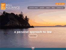 Tablet Screenshot of bellalliance.ca